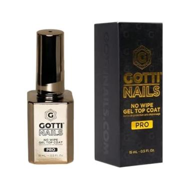 Imagem de Gotti Nails Gel Top Coat – Sem lenço, não amarela, resistente a manchas, brilhante e brilhante – Esmalte transparente para aplicações de gel UV e gel de LED