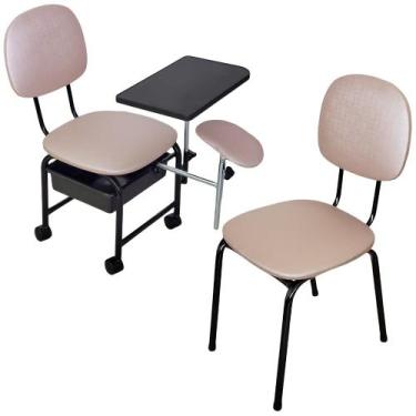 Imagem de Kit Manicure Cirandinha com Cadeira Cliente Essence - FOR-TY,  ROSÊ
