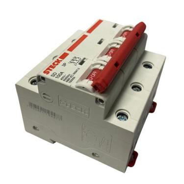 Imagem de Disjuntor Steck Tripolar Triplo Curva C 10a, 16a, 20a, 25a, 32a, 40a, 