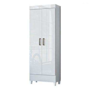 Imagem de Armário Multiuso Com Pés 2 Portas Branco New Opção Branco - New Móveis