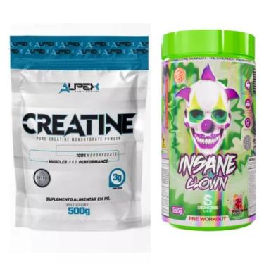 Imagem de Kit Creatina Alpex 100% 500g + Insane Clown 350g Demons Lab, Fruit Pun