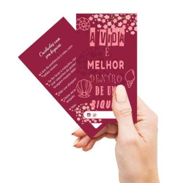 Imagem de Tag Biquini Moda Praia 100 Unid  Variações - Teodoro Impressos, Vermel