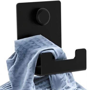 Imagem de Gancho De Parede Preto Cabide Para Roupas e Toalhas SF.ELG - ShopForte