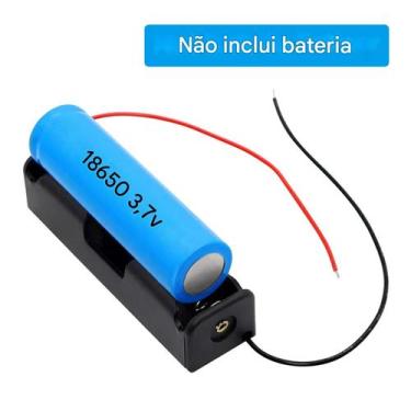 Imagem de Kit 5 Suporte p/ Bateria 18650 3,7V Case Alta Qualidade para Proteção 