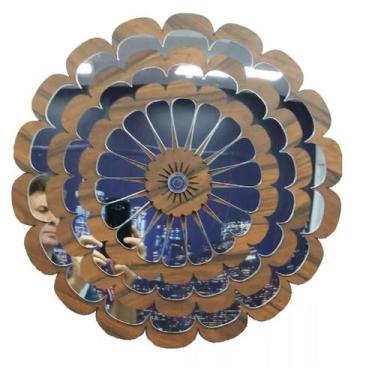 Imagem de Mandala Decorativa Ambiente Sala Quarto 65x65 38109 - CREATUS, marrom