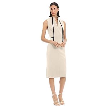 Imagem de Donna Morgan Cerimônia de carreira feminina elegante e sofisticada com acabamento contrastante, Chifre, 50