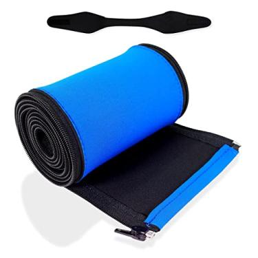 Imagem de JAWAL Capa para corrimão de piscina - azul royal, 1,8 m de comprimento - completa com faixa de cabeça de neoprene para natação
