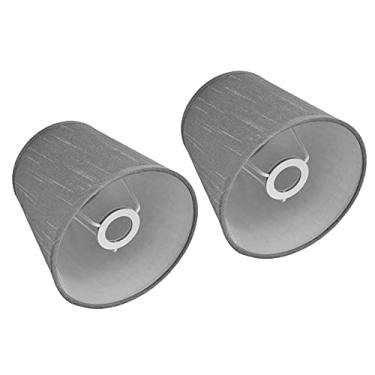 Imagem de Abajur de Tecido Eleg de 2 Peças para Lustre e Abajur E14 - Luz Suave, área Aconchegante, Ideal para Uso Doméstico e Em Hotel (PX150)