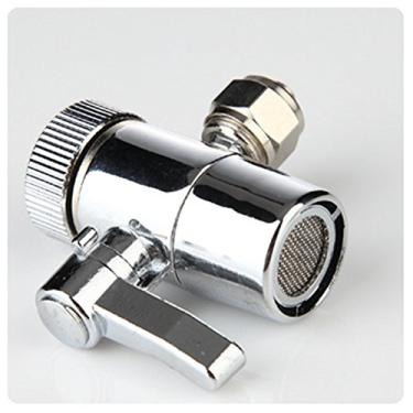 Imagem de Malida Válvula Desviadora para Adaptador de Torneira de Filtros de Água de Bancada, Rosca Fêmea de 1/2" com Tubo de Pressão de 1/4".