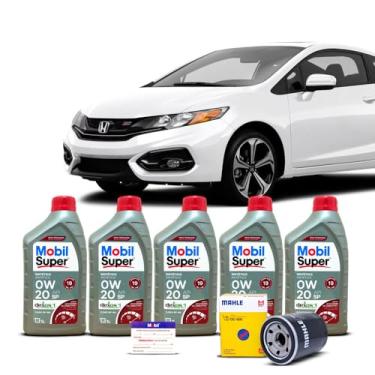 Imagem de Kit Troca de Oleo 0w20 e Filtro Honda Civic SI 2.4 16v 2014 a 2015