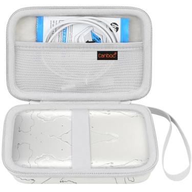 Imagem de Bolsa de viagem Canboc à prova de choque para impressora fotográfica HP Sprocket Plus/Select Instant Photo, Kodak Mini 2/Mini Shot portátil para impressora móvel, bolsa protetora, Branco
