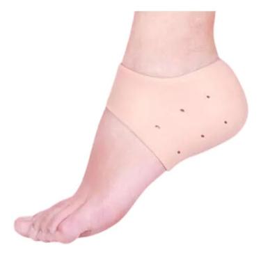 Imagem de Kit 2 Par De Protetor Para Calcanhar Silicone Gel Macio Conforto para Mulher e Homem Meia Palmilha Ortopédica Silicone Gel Linha Premium M5 Armarinhos Conforto Dia Dia