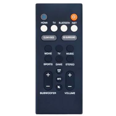 Imagem de Controle remoto de substituição VCQ9140 compatível com Yamaha Audio Sound Bar YAS-CU209 NS-WSW44 VCQ9130 VCQ9140 ATS-1090 ATS-2090 YAS-109 YAS-109BL YAS-209 YAS-209BL SR-C20A ATS-10800 YAS-1080