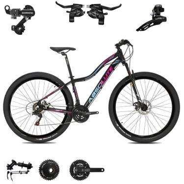 Imagem de Bicicleta Feminina Mtb Aro 29 Aluminio Absolute Hera 24v SHIMANO Disco Mecanico Cubo K7-Feminino
