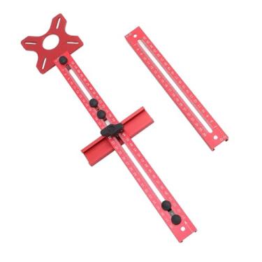 Imagem de Suporte de Ranhura de Moagem do Roteador, Gabarito de Corte de Círculo de Roteador de Liga de Alumínio, Ferramenta de Madeira para Roteador, Roteador de Gabinete de Hardware para