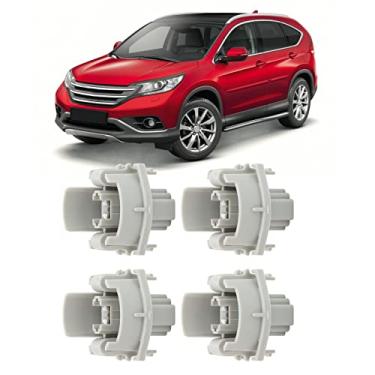 Imagem de Suporte do Soquete Luz Traseira do Freio, KIMISS 4 Peças Soquete Luz Traseira 34102 S60 003 Placa de Licença Carcaça Lâmpada para Accord CR-V Fit Odyssey Pilot