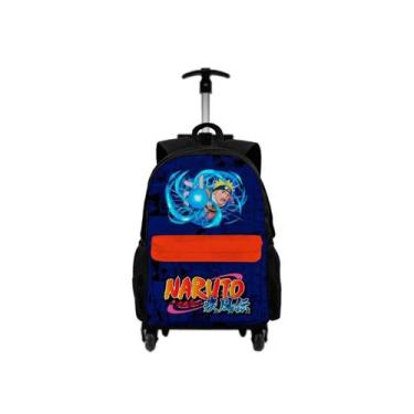 Imagem de Kit Mochila Com Carrinho + Lancheira Térmica + Estojo Personalizado Pe