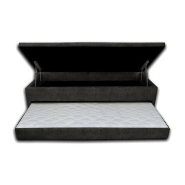 Imagem de Cama Box Baú Solteiro com Auxiliar Ortopédica 78x188x46cm