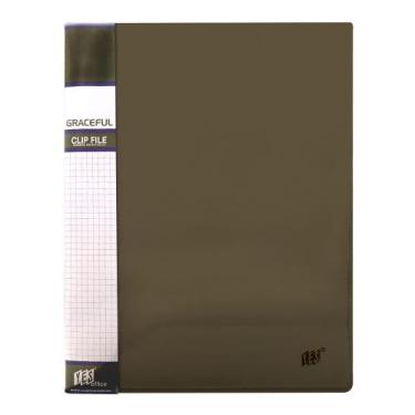 Imagem de Pasta Grampo Mola Ofício Yes Plástica Documentos 911PS, Fumê