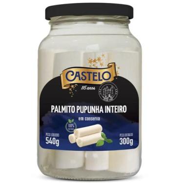 Imagem de Palmito Pupunha Inteiro Em Conserva Castelo Vidro 300g