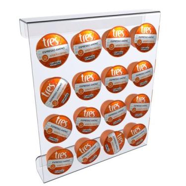 Imagem de Suporte Porta Organizador De Parede Compatível com Até 16 Cápsulas de 