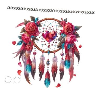 Imagem de UGPLM Decoração do dia dos namorados, pingente de janela ornamento da parte do ornamento de porta 2D Painel de parede pendurado de acrílico plano para, com Pena