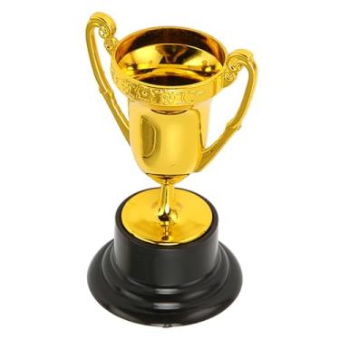 Imagem de Mini Gold Awards Trophy Lightweight para Crianças, Medalhas de Eventos Esportivos Plásticos Com Adesivos, Bom para Festas, Competições Escolares, Portátil e Desgaste