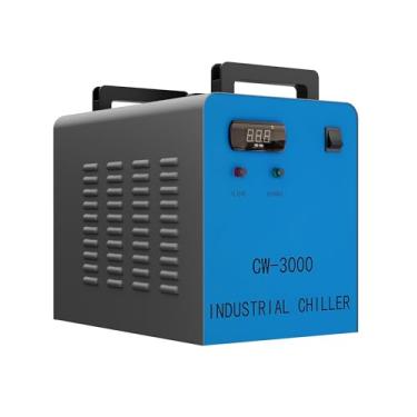 Imagem de OMTech Omtech 9L Industrial Water Chiller 2.6Gpm Cw-3000 Water Cooler Para Máquinas De Corte E Gravação A Laser K40 Co2 De 40 W, Sistema De Resfriamento De Água Irradia 50 W De Calor Por Grau C