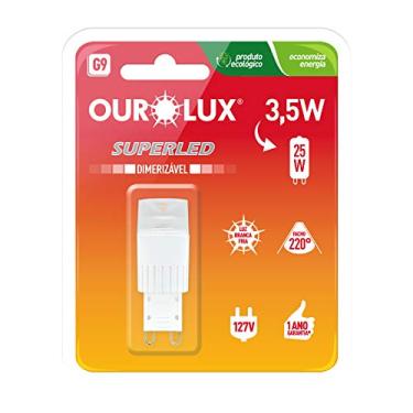 Imagem de Lâmpada Ourolux Superled G9 3W 127V Dimerizável 6500K 220°
