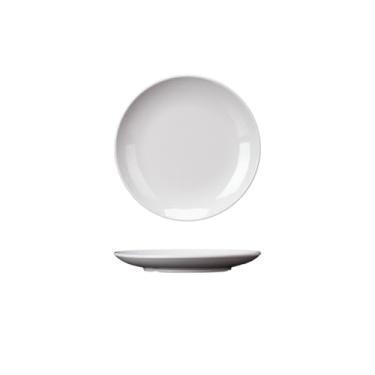 Imagem de Prato branco de restaurante de hotel, prato de imitação de porcelana grosso e durável - 3006-7 branco (178 * 2 m)