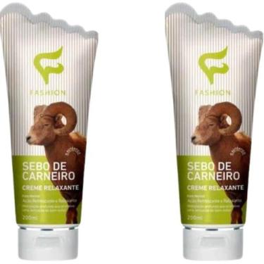 Imagem de Creme Relaxante Fashion Sebo de Carneiro Bisnaga 200ml Kit 2 Unidades
