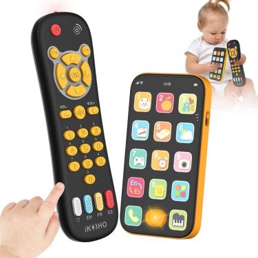 Imagem de Conjunto de brinquedos Toy Phone Baby Remote Control KALUYA com luz musical