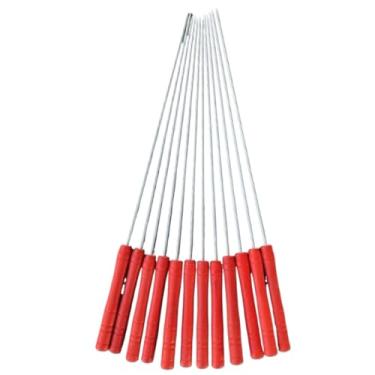 Imagem de Espetinho para Churrasco de Metal Reutilizável Espeto para Carne com Ponta Inox(12)