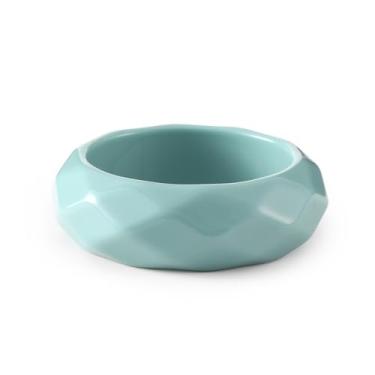 Imagem de Viva Joya Pulseira de acrílico de resina facetada para mulheres adolescentes, pulseira grossa grossa de plástico grande, geométrica transparente, marrom, verde, azul claro, laranja, presente, One