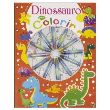 Imagem de Cores Em Ação! Dinossauro Para Colorir