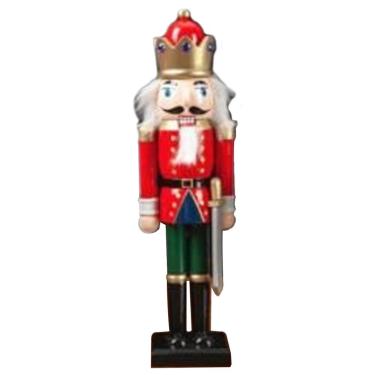 Imagem de Boneco quebra nozes com espada cinza - 30CM