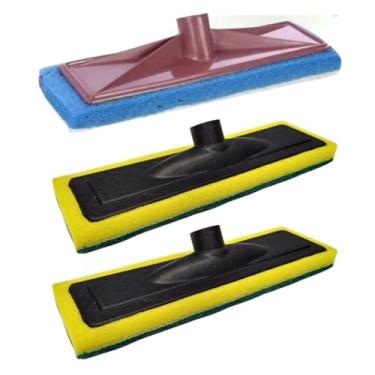 Imagem de Kit com 3 Esponja para Rodo,sendo 2 Lava Azulejo Color e 1 Unidade de Esponja Lava Vidros – Limpeza de Azulejos, Vidros e Superfícies, Remoção Eficiente de Poeira e Manchas Piso Porcelananto - TYDA