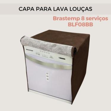 Imagem de Capa lava louças brastemp 8 serv. bfl08bb impermeável flex - Clean Cap