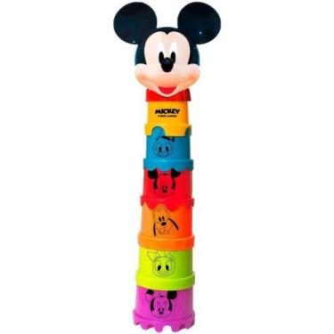 Imagem de Brinquedo para bebe mickey copinho de empilhar - YES TOYS