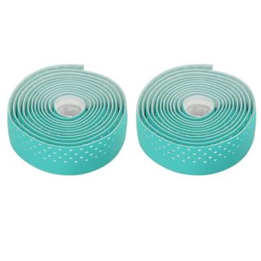Imagem de Fita do Guidão de Bicicleta de Estrada, 2pcs Biciche Fita Anti -Slip Han Hanking Fita de Fita de Barrilhas de Ciclismo para Passeio Confortável (Verde)