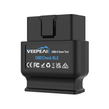 Imagem de Veepeak OBDCheck BLE Scanner Bluetooth OBD II para verificar o motor, leitor de código de luz do motor, ferramenta de diagnóstico Bluetooth de modo duplo automático para iOS e Android