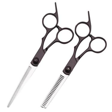 Imagem de Tesoura de Corte de Cabelo Profissional 6 Polegadas - Tesoura de Desba