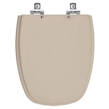 Imagem de Assento Sanitário Soft Close Monte Carlo Bege Saara Para Vaso Deca