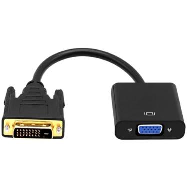 Imagem de CHICHIYANG Adaptador de cabo DVI para VGA macho DVI-D de 25 pinos para VGA fêmea de 15 pinos, monitor 1080p para projetor de TV