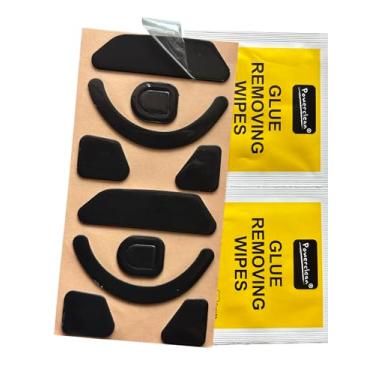 Imagem de Mars Fox Mouse de patins para mouse Razer Basilisk V3 Pro mouse ergonômico sem fio personalizável (2 conjuntos) - espessura 1,1 mm (preto)