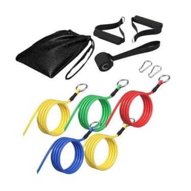 Imagem de oshhni Bandas de resistência Fitness Alongamento Calistenia Treinamento de força muscular do peito com bandas de exercícios de transporte com alças