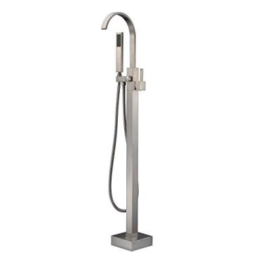 Imagem de Torneira para banheira Artiqua Freestanding, com alça única montada no chão com chuveiro portátil, Brushed Nickel
