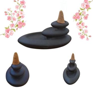 Imagem de Incensário Cascata De Fumaça Yoga Zen 2 Queda Backflow Mini - HUADA
