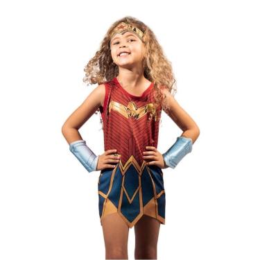 Imagem de Fantasia Infantil Mulher Maravilha G - Super Magia
