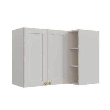 Imagem de Armário Aéreo De Canto Reto 2 Portas 3 Nichos Arizona Cabecasa Madeiramadeira Branco